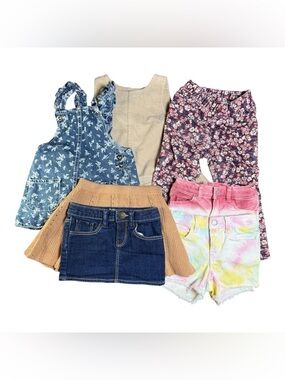 Girls 2T Bundle 7 Pieces Gap Old Navy Levi’s Dresses Shorts Skirts